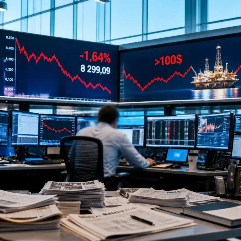 Le CAC 40 recule de 1,64% alors que le Brent repasse au‑dessus de 100$ et pèse sur les valeurs