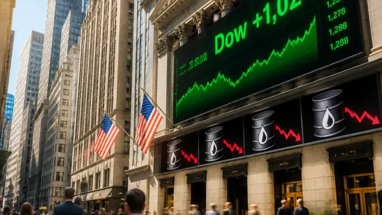 Wall Street : le Dow grimpe de 1,02 % porté par les valeurs industrielles et le recul du pétrole