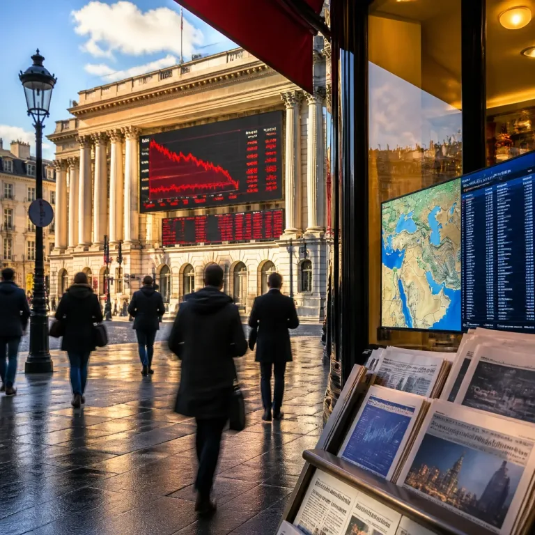 La Bourse de Paris attendue en baisse, tensions Moyen-Orient et résultats technologiques au centre des risques