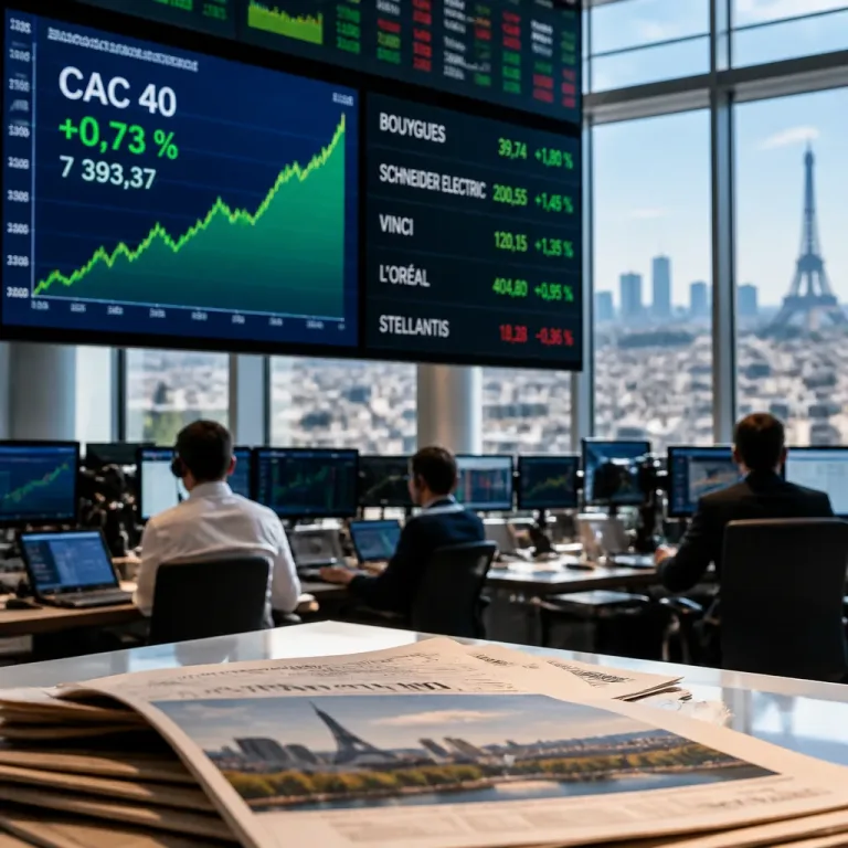 Le CAC 40 reprend du terrain après une salve de résultats semestriels favorables