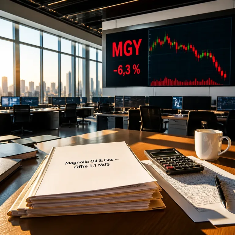 Magnolia Oil & Gas lève 1,1 Md$ pour financer l'acquisition de WildFire, l'action recule