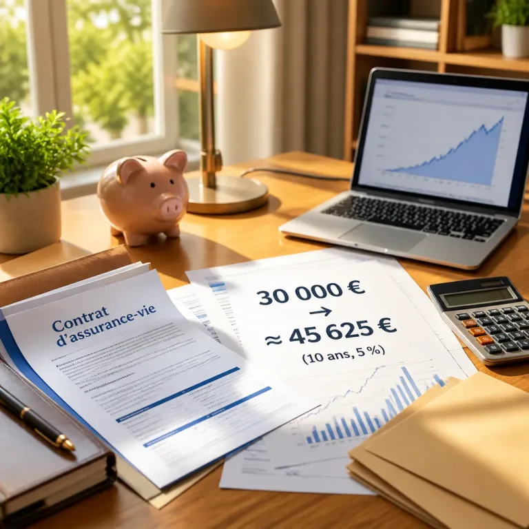 Assurance vie : que peuvent devenir 30 000 € en dix ans selon une simulation