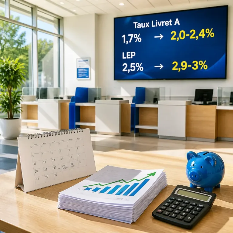 Vers une hausse du Livret A et du LEP en février 2027 : quels gains pour l'épargne réglementée ?