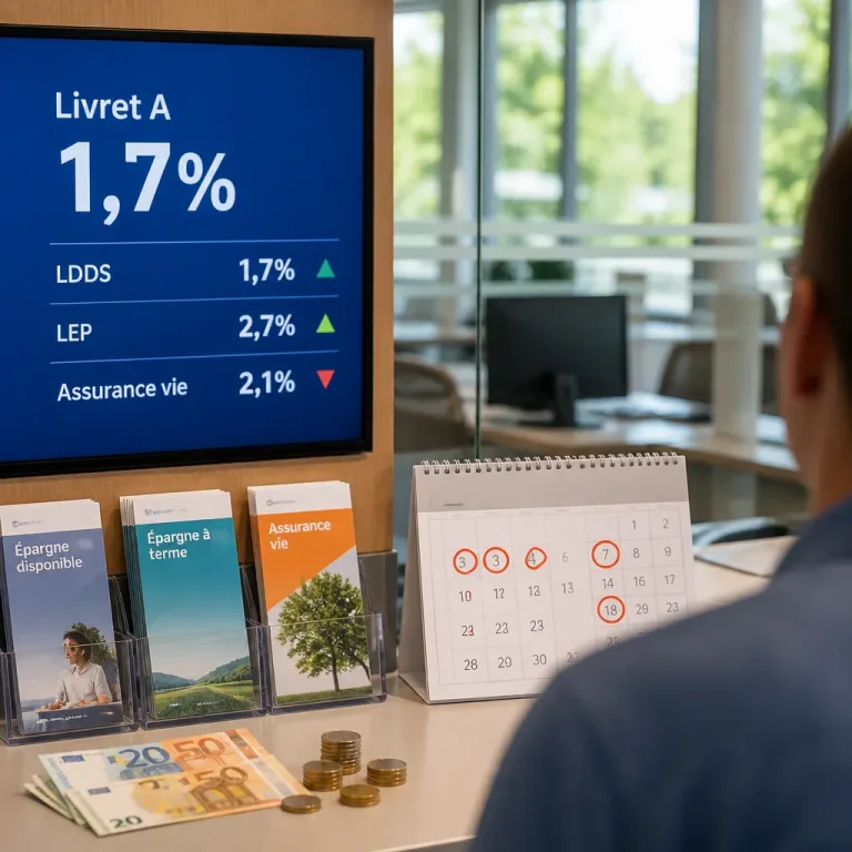 Le Livret A remonte à 1,7% : ce que changent taux, prestations et calendriers dès août 2026