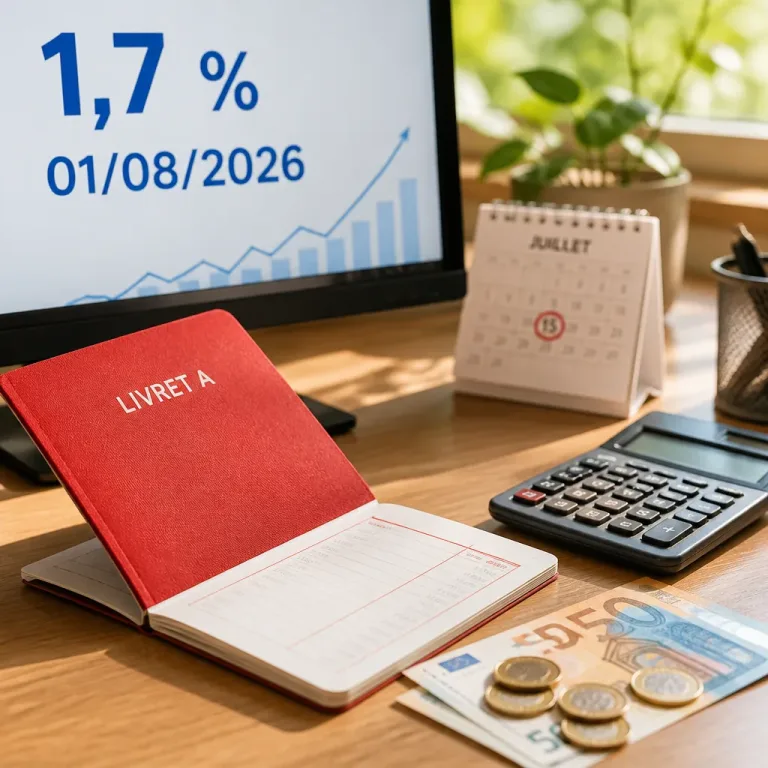 Le Livret A passe à 1,7 % au 1er août 2026 : quel gain réel pour l'épargnant ?