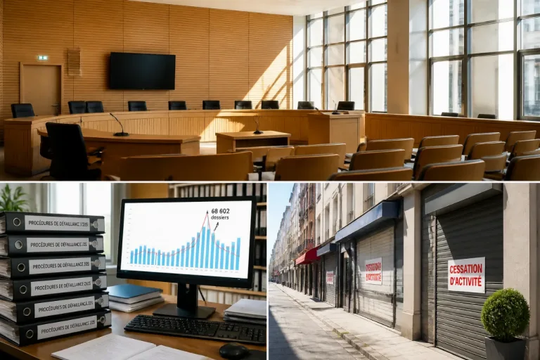 Défaillances 2025 : un record historique à 68 602 procédures, la tendance ralentit mais reste élevée