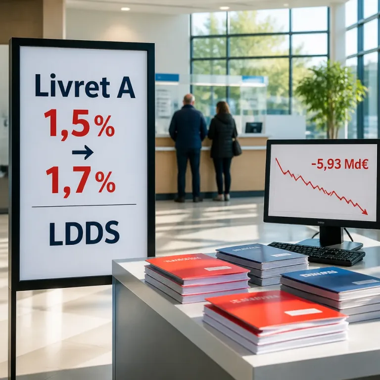 Le Livret A enregistre une sortie nette de 5,93 milliards au premier semestre, pire performance depuis 2008