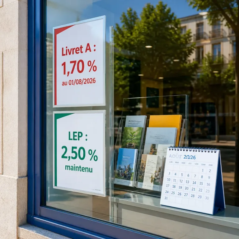 Livret A porté à 1,70 % au 1er août, le LEP demeure à 2,50 %