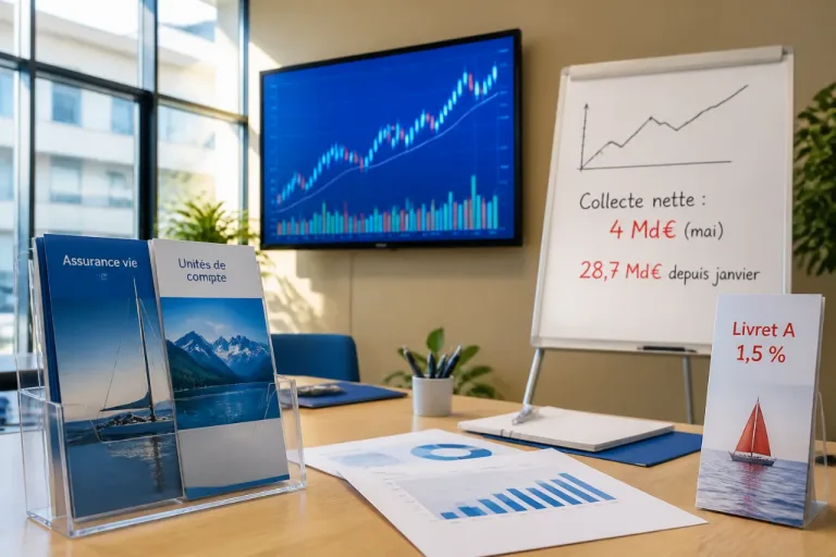 Assurance vie: 28,7 Md€ collectés depuis janvier, l’attrait des unités de compte se confirme