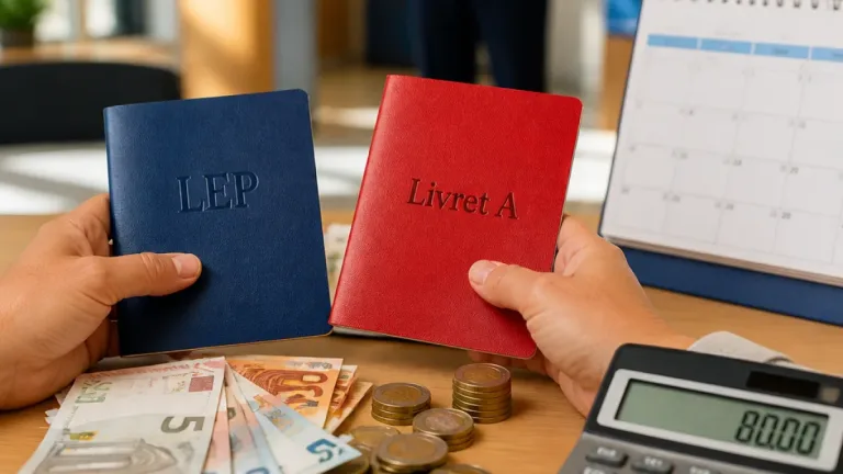 LEP à 2,5 % vs Livret A à 1,7 % : jusqu'à 80 € de gains annuels pour 10 000 € en 2026