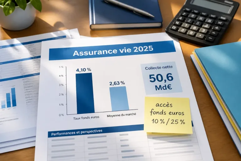 Assurance vie 2025: seuls deux fonds euros à 4,10 %, le marché plafonne à 2,63 %