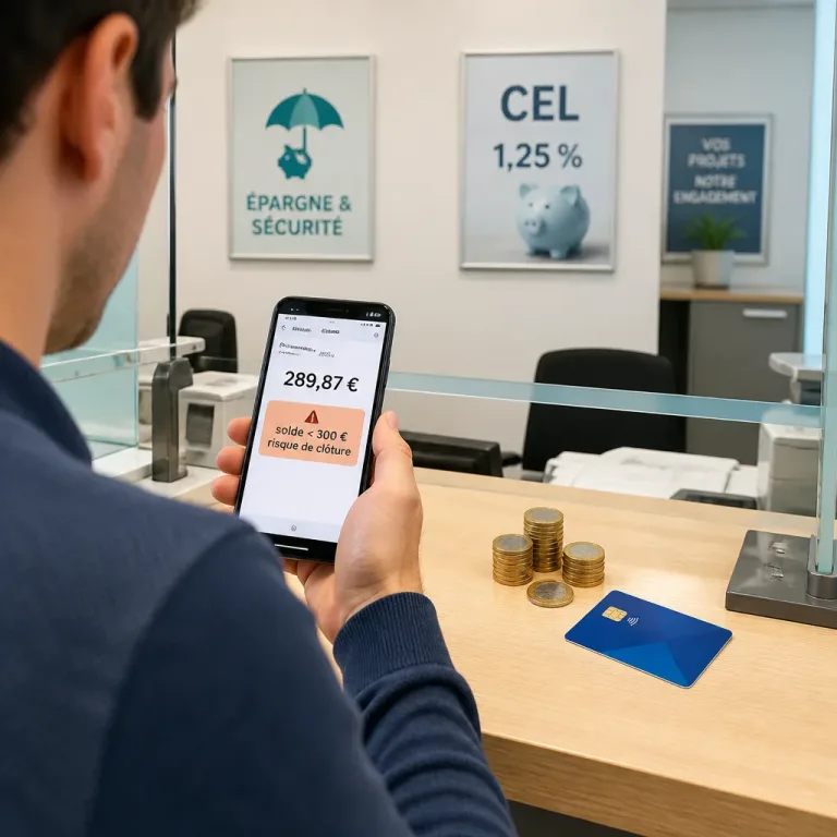 CEL à 1,25 % : attention au seuil de 300 € qui peut entraîner la clôture du compte
