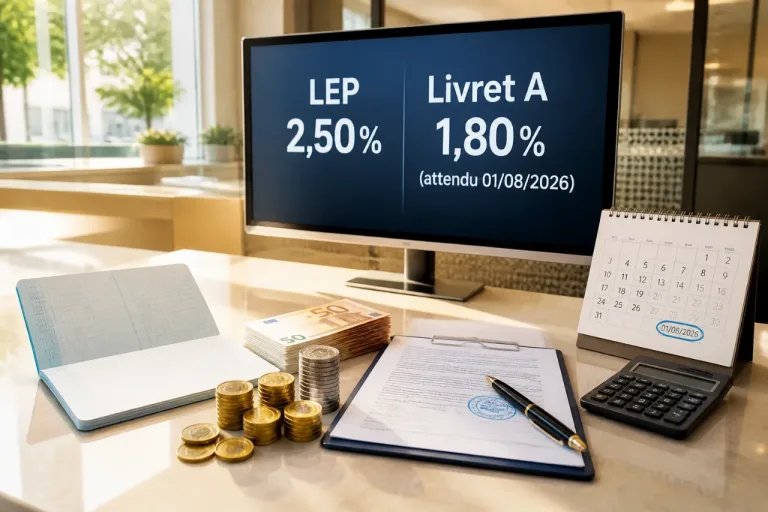 LEP à 2,5% et Livret A attendu à 1,8% : ce qui change pour l’épargne sans risque en juillet-août 2026