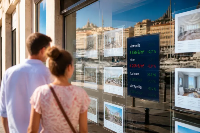 Marseille se détache: les prix au m² progressent quand le Sud marque le pas