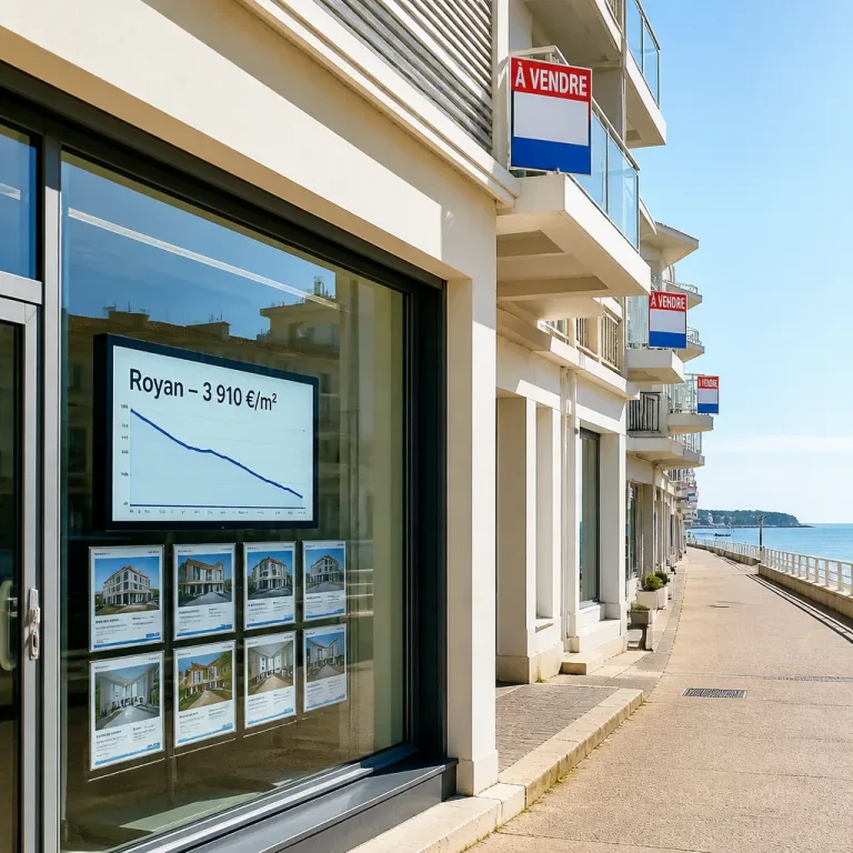 Royan recule à 3 910 €/m²: l’afflux de résidences secondaires en vente pèse sur les prix