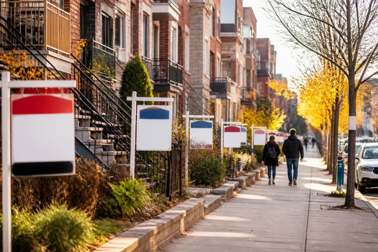 Les ventes résidentielles à Montréal reculent de 8,2 % en juin, l’offre disponible bondit
