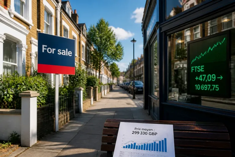 Les prix de l'immobilier britannique repartent légèrement à la hausse, un soutien pour la Bourse