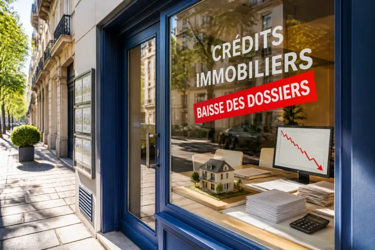 Production de crédits immobiliers : net recul en mai 2023, un coup d'arrêt pour le marché