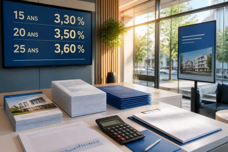 Taux immobiliers stables en juillet : barèmes majoritairement inchangés autour de 3,3–3,6 %