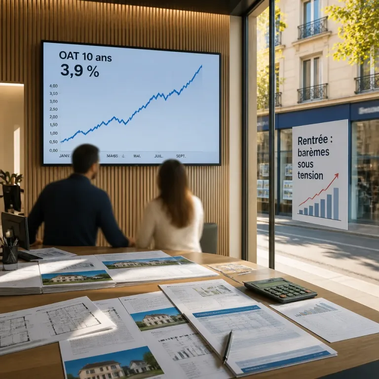 La rentrée 2026 menace d'interrompre la détente des taux immobiliers