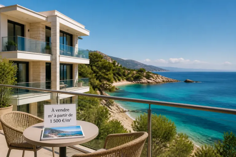 Avec 100 000 €, où et quoi peut-on acheter en Albanie face à la mer ?
