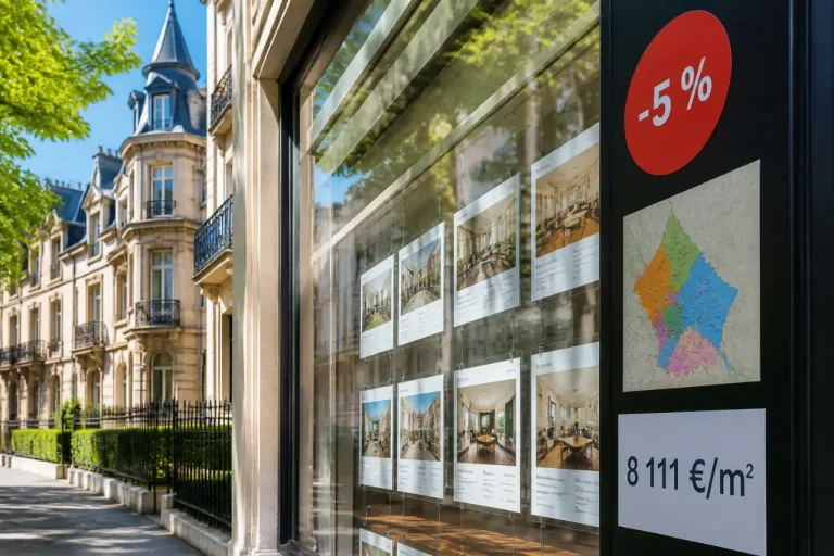 Prix de l'immobilier au Luxembourg : le m² moyen retombe à 8 111 €, -5% en un an