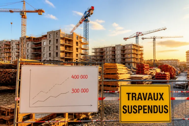 Le bâtiment en crise : 300 000 logements construits par an, un retard structurel de 2 millions