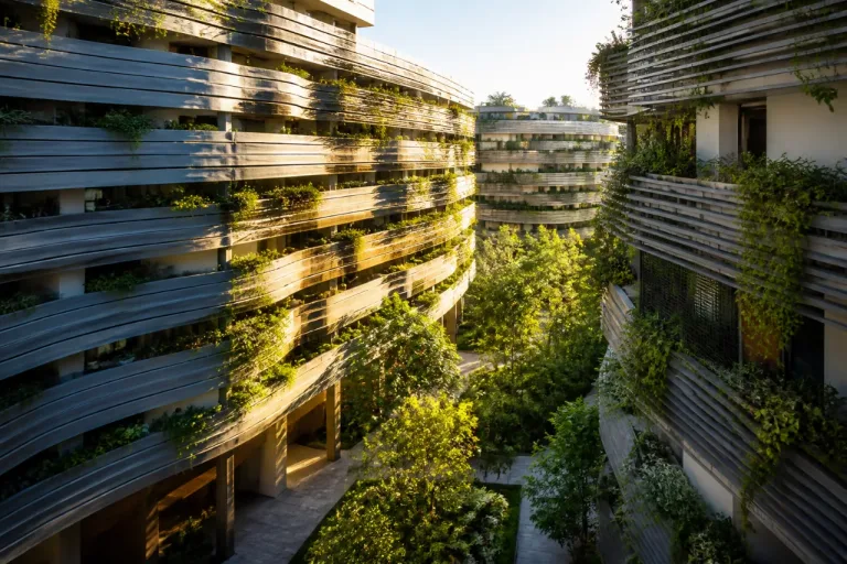 Des immeubles qui rafraîchissent sans clim : le pari bioclimatique de « Jardins Secrets » à Montpellier