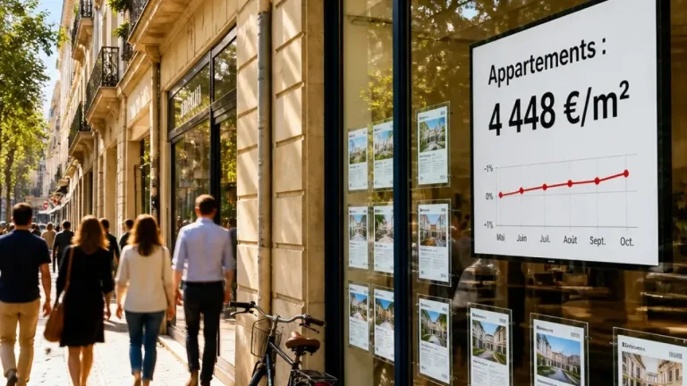 Bordeaux : les prix des appartements à 4 448 €/m², stabilité mensuelle en octobre
