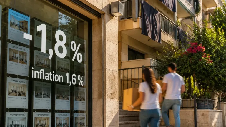 Le marché immobilier israélien replonge en 2026 ; l'inflation retombe à 1,6 %