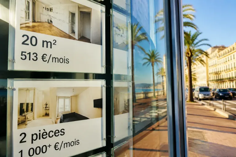 À Nice, les loyers s'emballent : plus de 5 % en un an, loyer moyen d'un deux‑pièces au‑dessus de 1 000 €