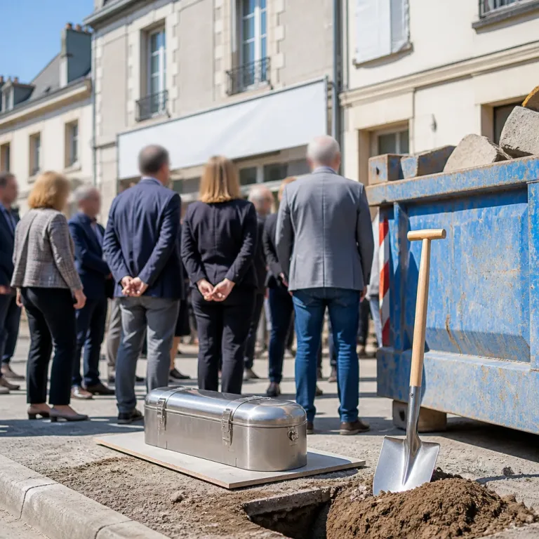 Lancement d’un chantier de logement social à Savenay : le groupe CIF pose symboliquement la première étape