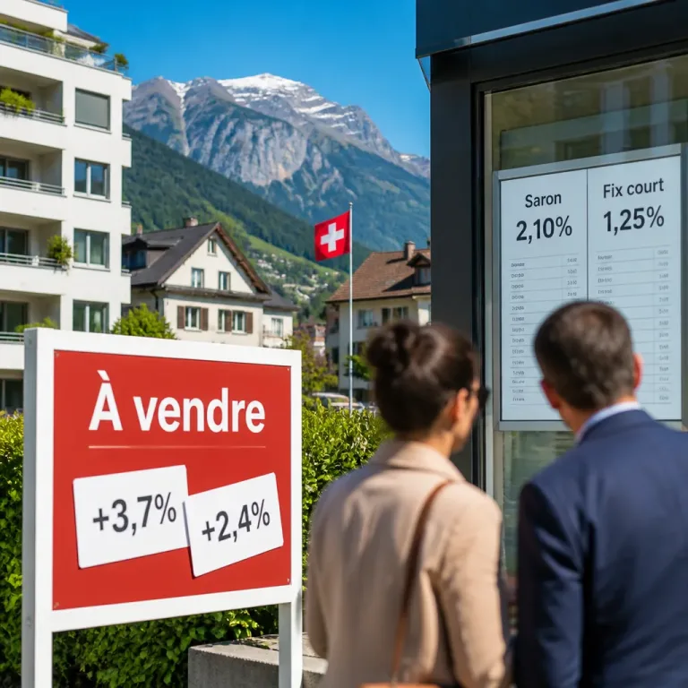 Hausse record des prix immobiliers en Suisse à la mi-2026 et bascule des hypothèques vers le Saron