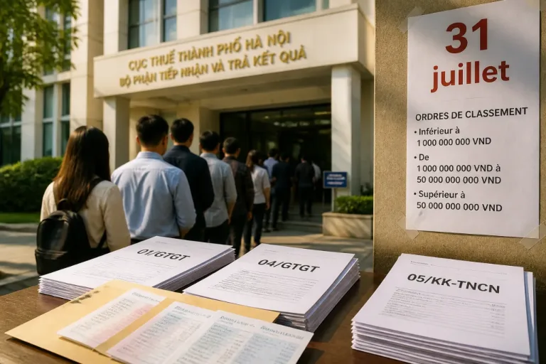 31 juillet : date-fatale à Hanoï pour plusieurs déclarations fiscales et notifications bancaires