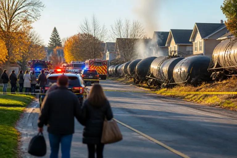 Déraillement à Repentigny : une vingtaine de wagons touchés, évacuations près des citernes