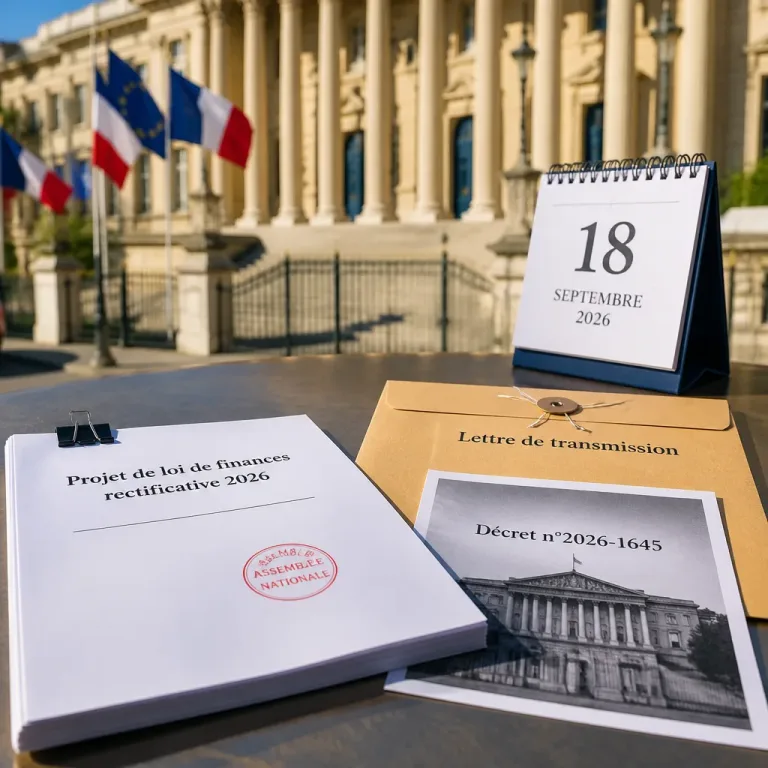 Le projet de loi de finances rectificative 2026 remis à l'Assemblée nationale, décret présidentiel n°2026-1645