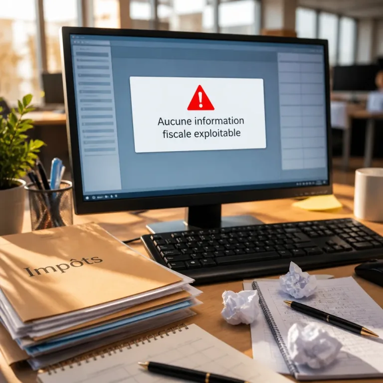 Aucune information fiscale exploitable dans la sélection fournie