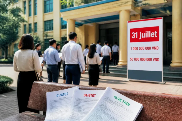 31 juillet : date-limite pour plusieurs déclarations fiscales à Hanoï, précisions et seuils
