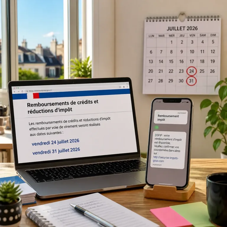 Remboursement d’impôt fin juillet: virements les 24 et 31, vigilance maximale face aux arnaques
