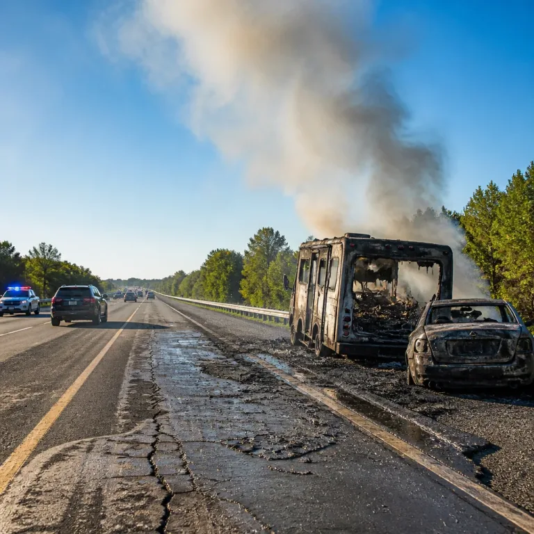 Incendie de deux véhicules sur l’A-20 à Les Cèdres : l’autoroute rouverte, aucun blessé