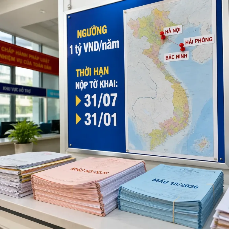Vietnam: nouvelles règles 2026 pour les revenus locatifs multi‑provinces, seuil à 1 milliard VND