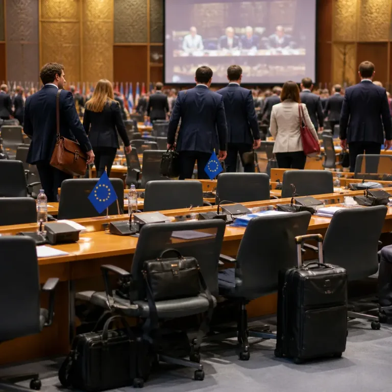 Plusieurs délégations européennes quittent une réunion du FMI lors de la prise de parole du ministre russe