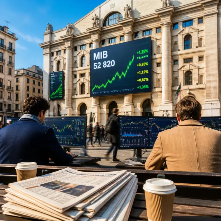 Les marchés européens misent sur une nouvelle hausse de la BCE, le MIB repasse au‑dessus de 52 800