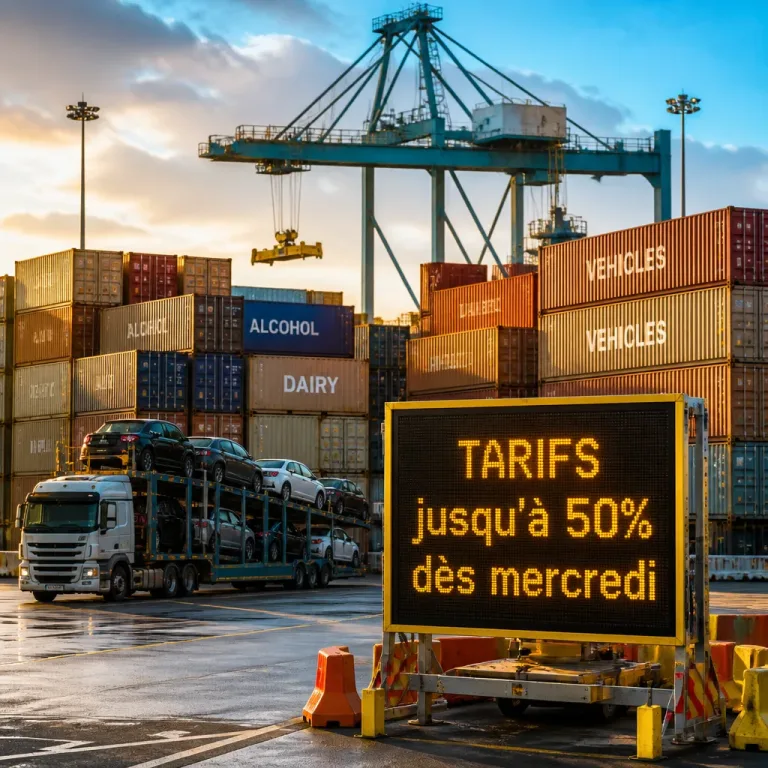 Les États-Unis menacent d'imposer des droits de 50 % sur plusieurs exportations canadiennes dès mercredi