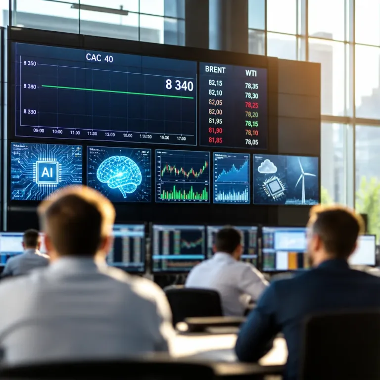 La Bourse de Paris stable avant la réunion de la BCE, entre pétrole, tensions moyen-orientales et IA