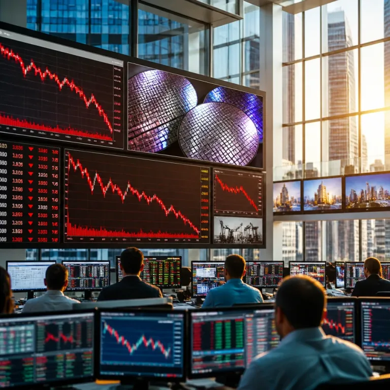 Le recul des valeurs semi‑conducteurs pèse sur Wall Street malgré la baisse du pétrole
