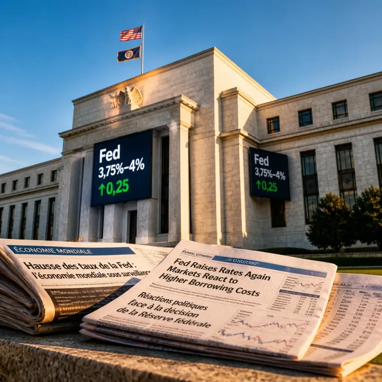 La Fed remonte ses taux et laisse entendre une nouvelle hausse d'ici fin 2026