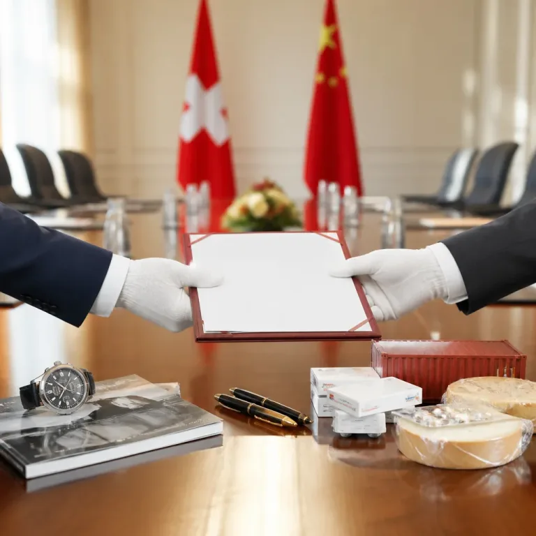 La Suisse obtient l’exonération douanière pour 99,8% de ses exportations vers la Chine