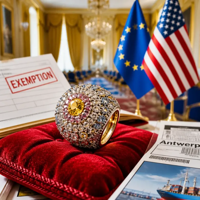Un cadeau de prestige à Trump relance la polémique après l’exemption des diamants européens de surtaxe