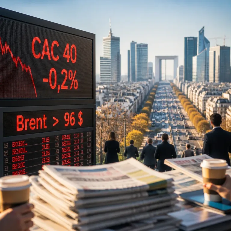 La Bourse de Paris attendue en baisse avant la BCE, la saison des résultats et le pétrole au‑dessus de 96$